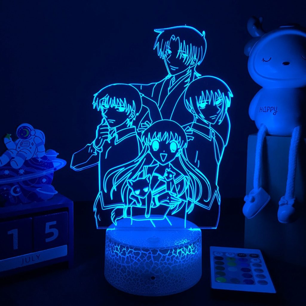 3D LED Lamp Anime Fruits Basket Night Light For for Bedroom Decor Night Light Birthday Gift - Fruits Basket Shop