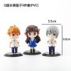 3Pcs Fruits Basket Anime Figure Souma Kyo Honda Tohru Souma Yuki 10Cm Q Version PVC Action 3 - Fruits Basket Shop