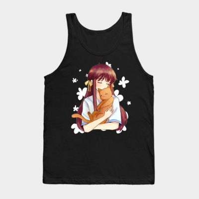 Cute Tohru White Flowers Tank Top Official Fruits Basket Merch