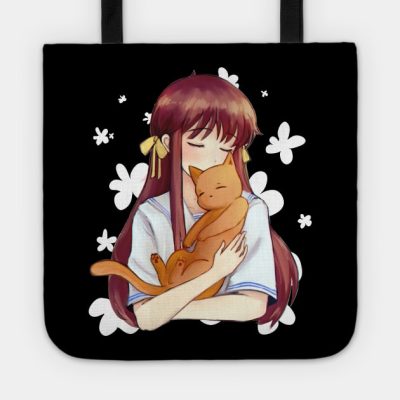 Cute Tohru White Flowers Tote Official Fruits Basket Merch