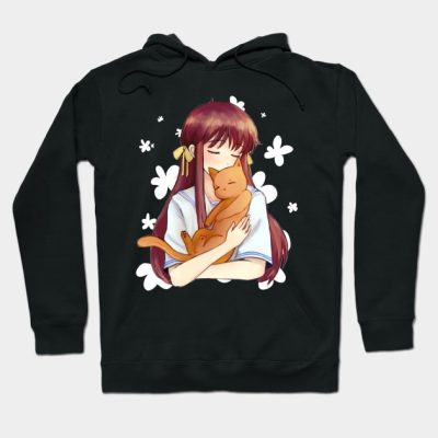 Cute Tohru White Flowers Hoodie Official Fruits Basket Merch