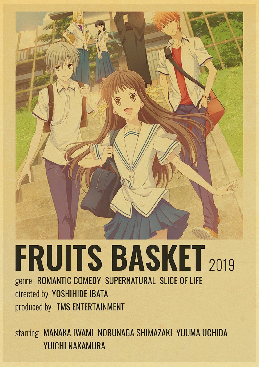 Anime Fruits Basket Vintage Posters Kraft Paper Sticker DIY Home Bar Cafe Decor Gift Wall Decor 21 - Fruits Basket Shop