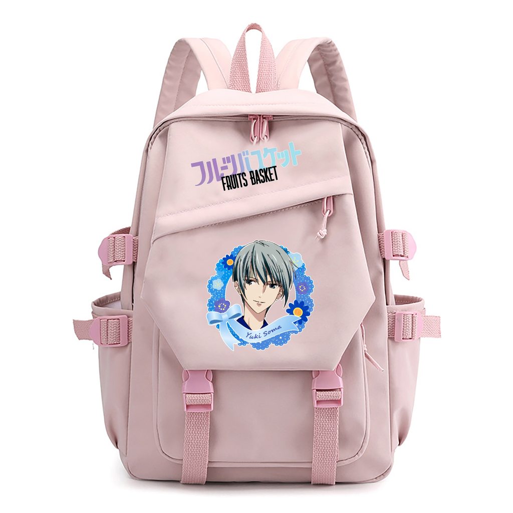 Fruits Basket Kawaii School Bags Anime Bookbag Women Pink Travel Backpack Cartoon Teenagers Laptop Bagpack 1 scaled - Fruits Basket Shop