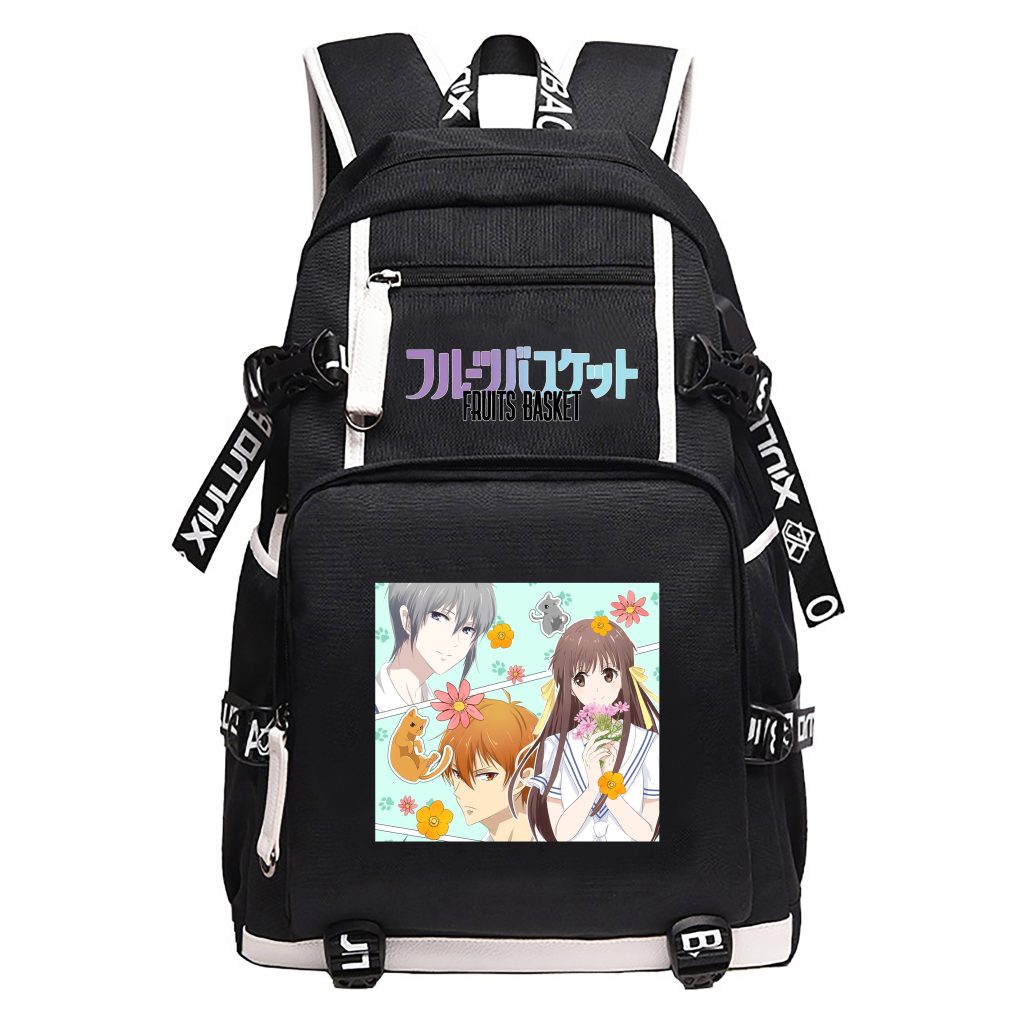 Fruits Basket Oxford Travel Backpack Kawaii School Bags USB Port Laptop Bagpack Students Large Bookbag Women 1 scaled - Fruits Basket Shop