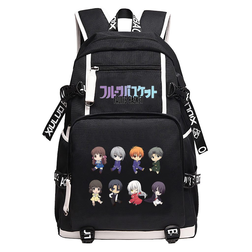 Fruits Basket Oxford Travel Backpack Kawaii School Bags USB Port Laptop Bagpack Students Large Bookbag Women scaled - Fruits Basket Shop