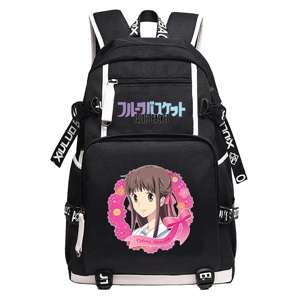 Fruits Basket Oxford Travel Backpack Kawaii School Bags USB Port Laptop Bagpack Students Large Bookbag Women 5 scaled - Fruits Basket Shop