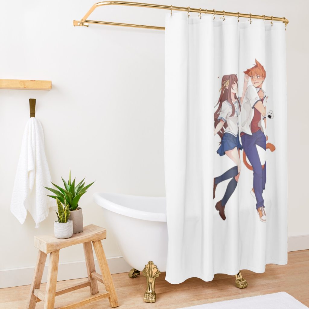 Fruits Basket Cherry Wine Shower Curtain Official Fruits Basket Merch