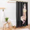 Funny Gifts Fansart Kagura Beautiful Model Purple Vintage Retro Shower Curtain Official Fruits Basket Merch