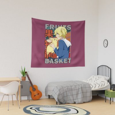 Momiji Sohma Fruits Basket Furutsu Basuketto Vintage Color Palette Design Classic Tapestry Official Fruits Basket Merch