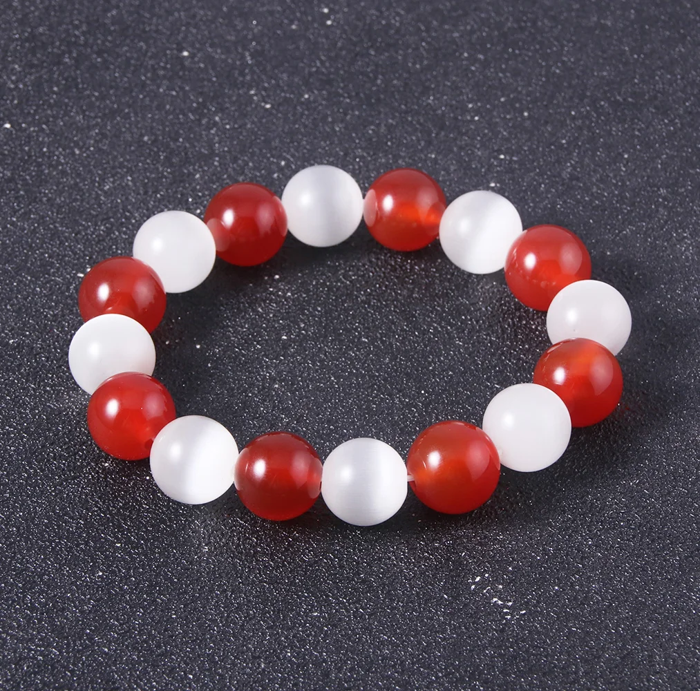 kf Sd71d24f8eef34acfab9bc8689bad4283s Anime Fruits Basket Kyo Sohma Bracelet White Red Crystal Beads Bangle Bracelets for Women Men Cosplay - Fruits Basket Shop